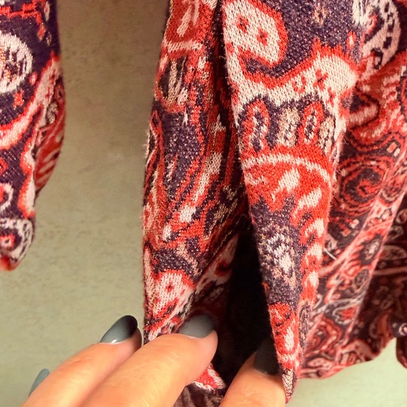 Maeve Anthropologie MP Womens Paisley Print Boho Revival Festival  Mini Dress - Picture 10 of 12